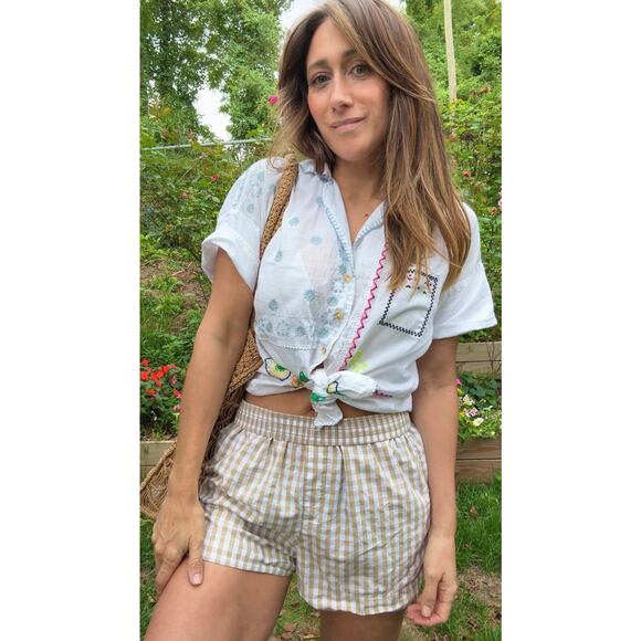 Embroidered Patchwork Floral Camp Shirt – Boho Western Vibe - Picture 15 of 16